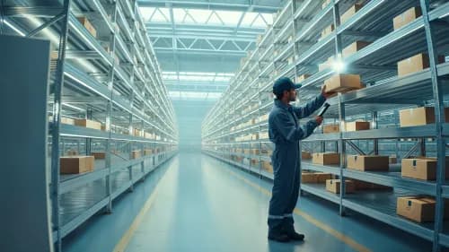 Mitarbeiterin im automatisierten Fulfillment-Center: ERP-Systeme ersetzen Excel-Listen im E-Commerce