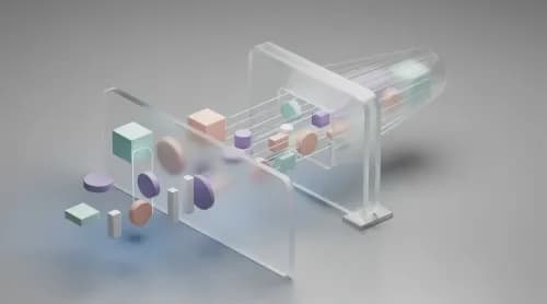 3D-Illustration eines gläsernen Kontrollgates als Sinnbild für Datenfreigaben bei KI im Handel
