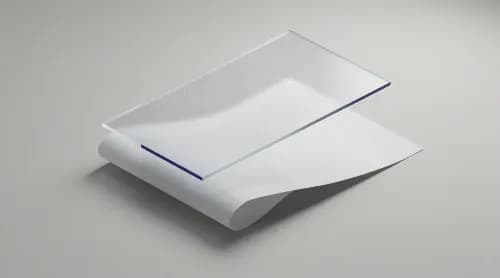 3D-Illustration eines Papierblatts mit unsichtbarem Wasserzeichen-Muster als Symbol für KI-Textkennzeichnung