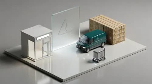 3D-Illustration zu Dark Patterns, Amazon-Streik, KI-Kurieren und Ticketmarkt im E-Commerce