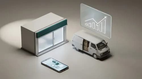 3D-Illustration zu Otto, Smart Stores, DPD und Gen-Z-Shopping im E-Commerce