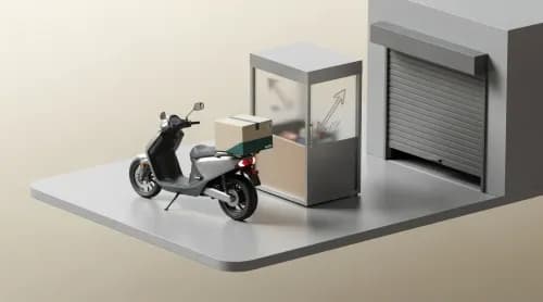 3D-Illustration zu Lieferdiensten, Insolvenzen und nachhaltigen Retouren im E-Commerce